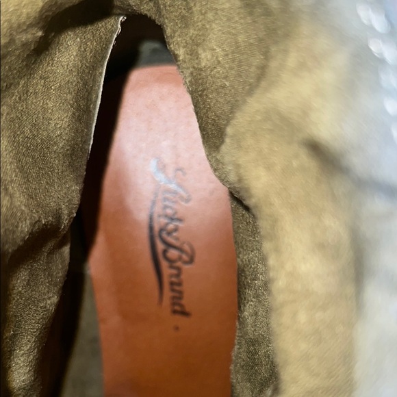 Lucky Brand Green Ankle Boots with Suede Finish - Picture 2 of 12